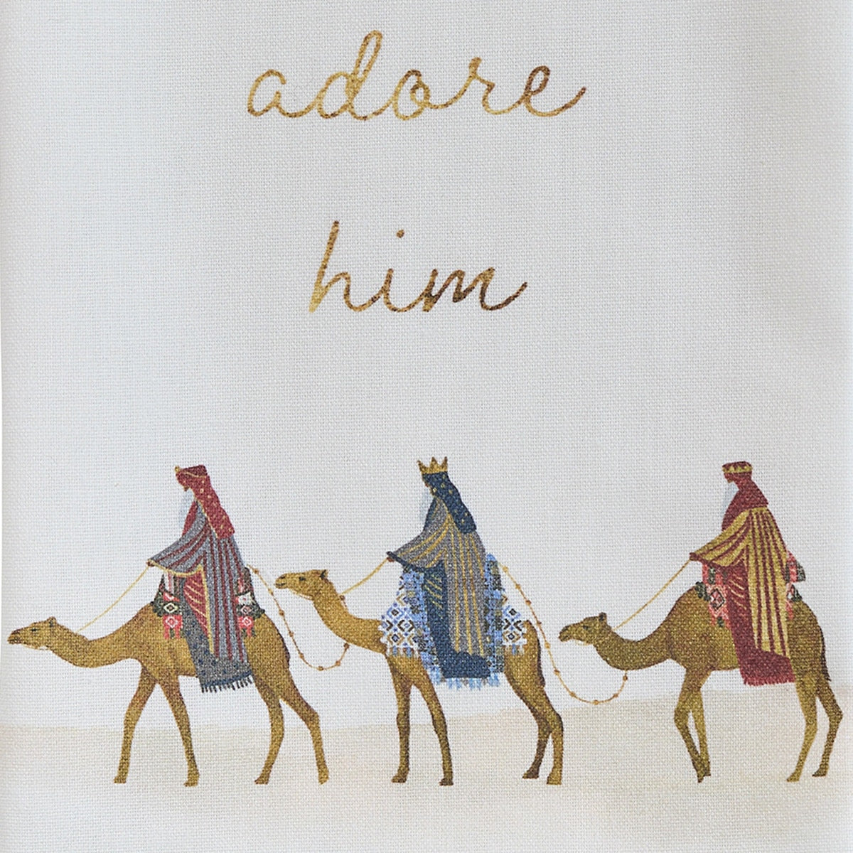 Park Designs Let Us Adore Him Dishtowel - Set of 6