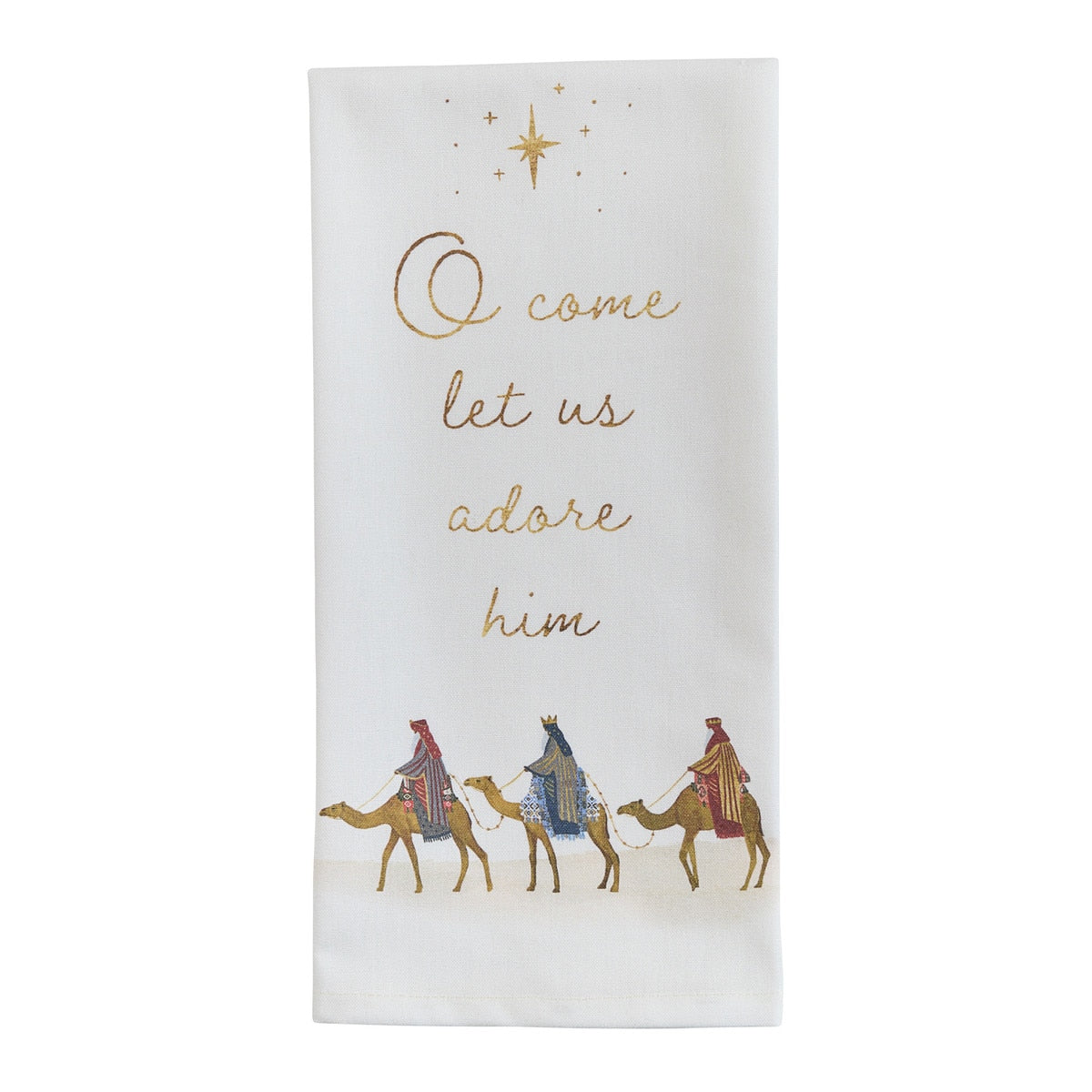 Park Designs Let Us Adore Him Dishtowel - Set of 6