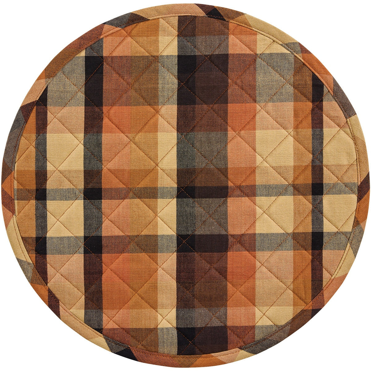 Park Designs Let's Go Pickin' Round Quilted Placemat 15" Dia - Set of 12