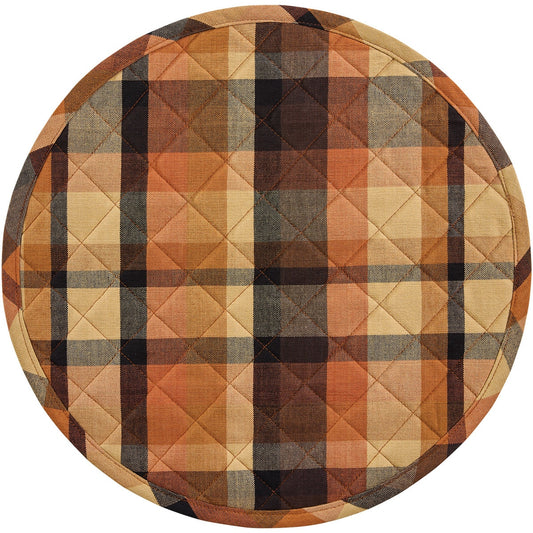 Park Designs Let's Go Pickin' Round Quilted Placemat 15" Dia - Set of 12