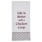 Park Designs Life Is Better Flour Sack Printed Dishtowel - Set of 6