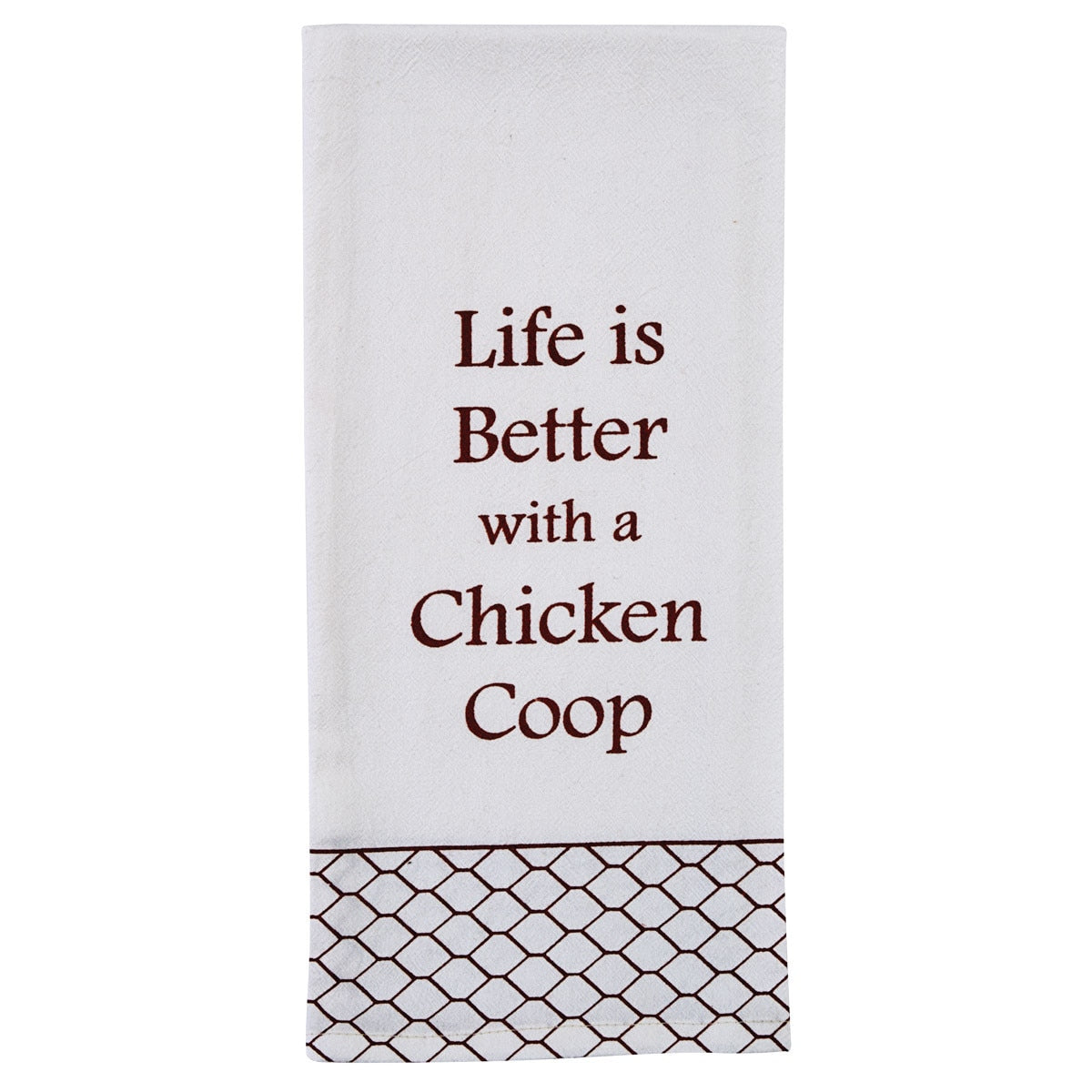 Park Designs Life Is Better Flour Sack Printed Dishtowel - Set of 6