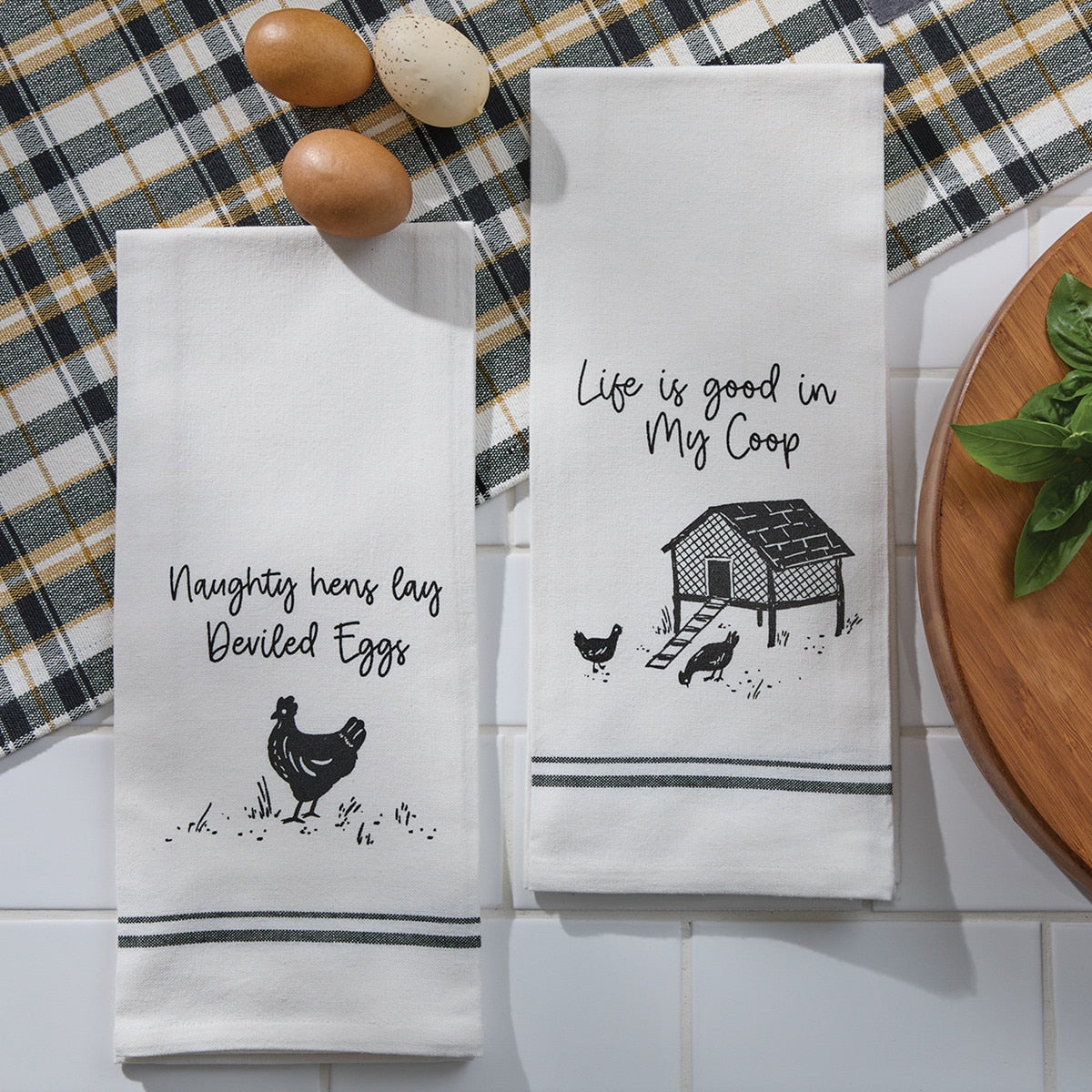 Park Designs Life Is Good Dishtowel - Set of 6