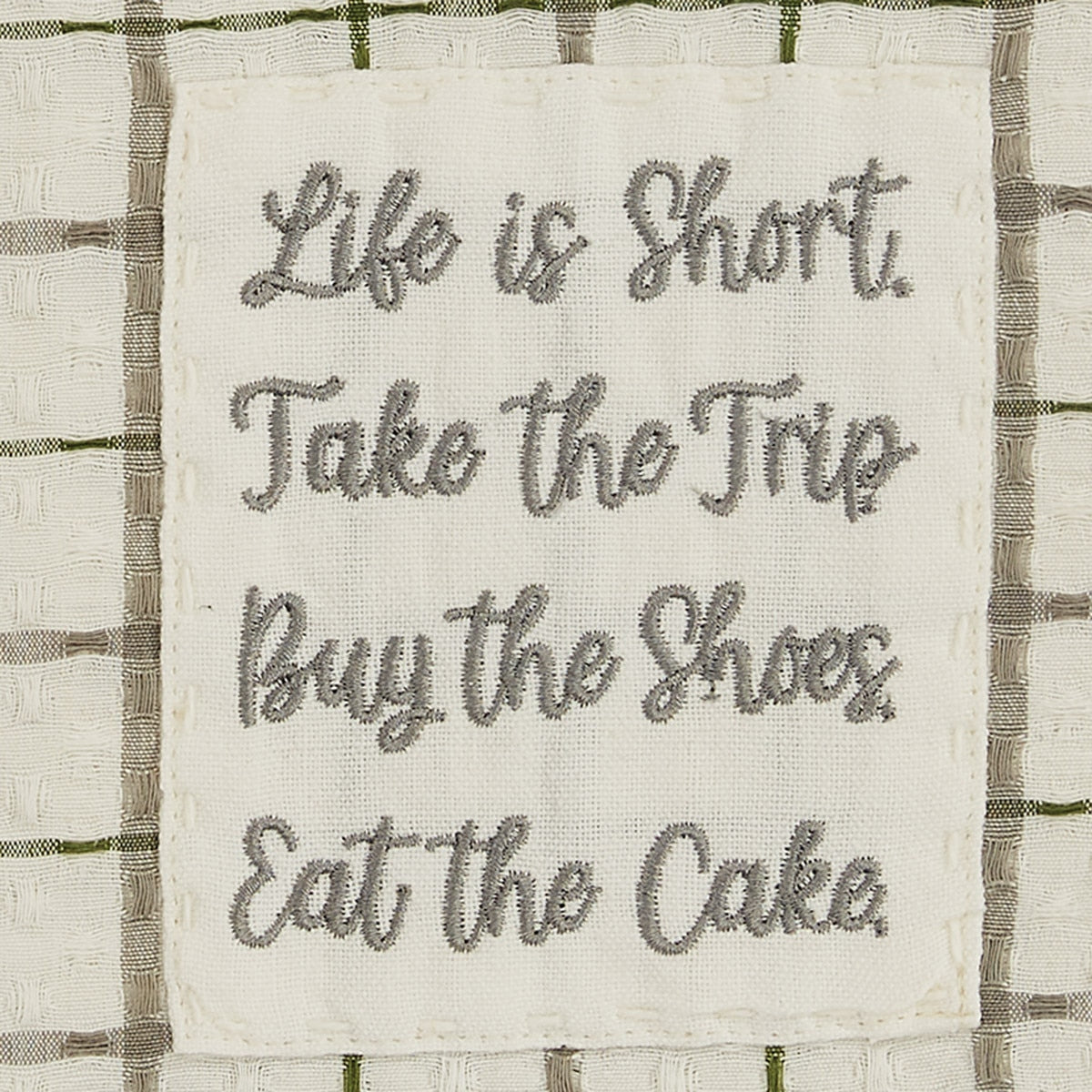 Park Designs Life Is Short Dishtowel - Set of 2