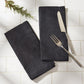 Park Designs Linen Napkin - Black - Set of 12