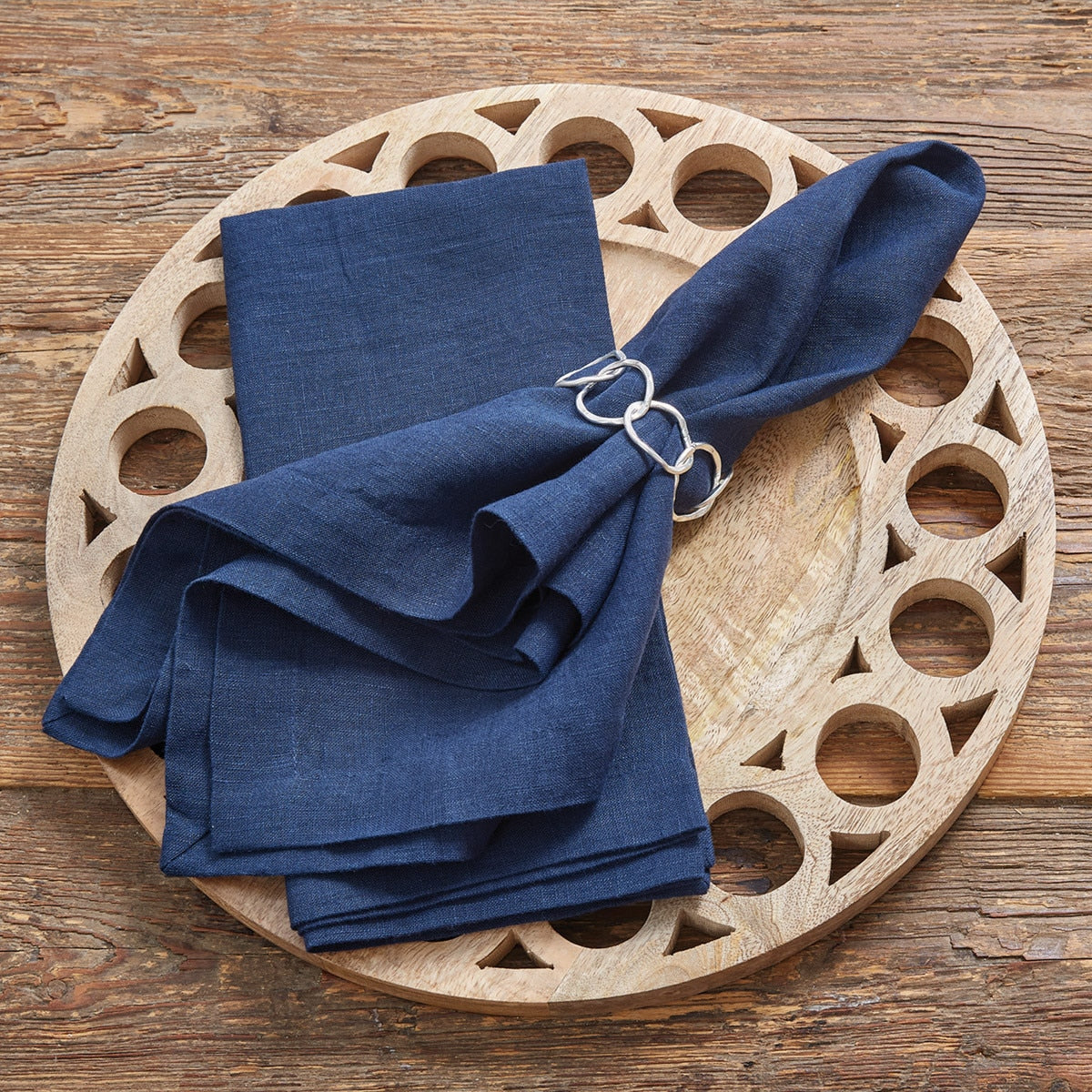 Park Designs Linen Napkin - Navy - Set of 12