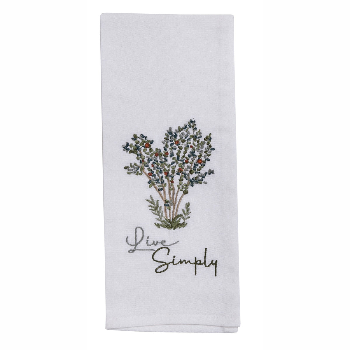 Park Designs Live Simply Dishtowel - Set of 6