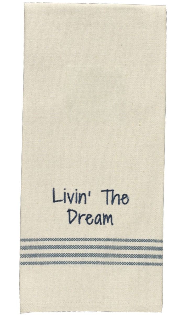 Park Designs Livin' The Dream Dishtowel - Set of 2