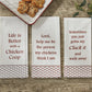 Park Designs Lord, Help Me Flour Sack Printed Dishtowel - Set of 2