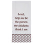 Park Designs Lord, Help Me Flour Sack Printed Dishtowel - Set of 2