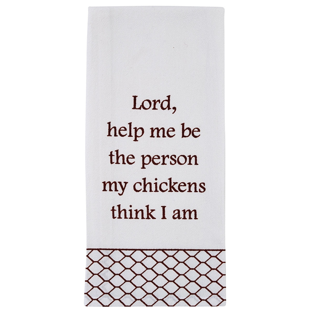 Park Designs Lord, Help Me Flour Sack Printed Dishtowel - Set of 2