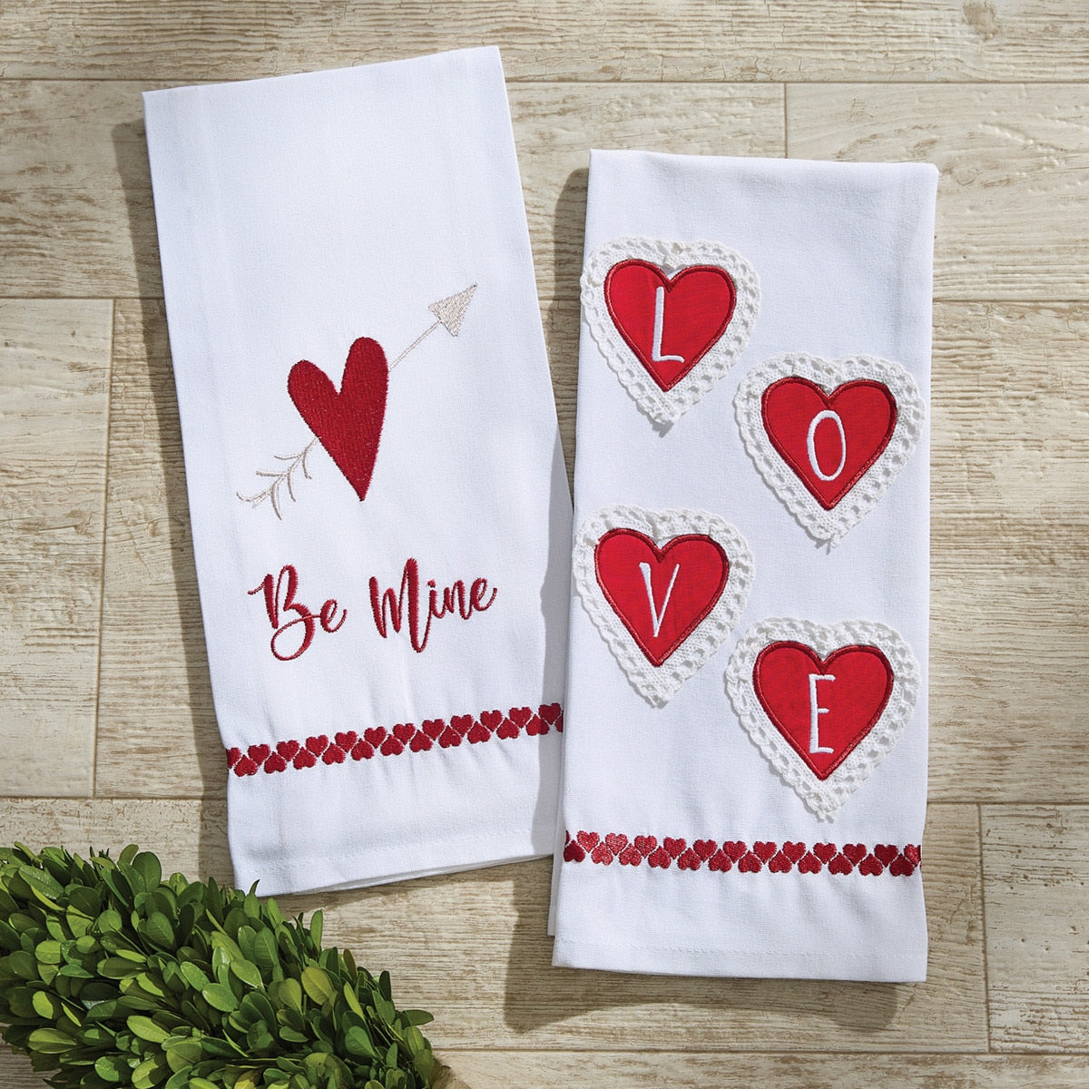 Park Designs Love Decorative Dishtowel - Set of 2