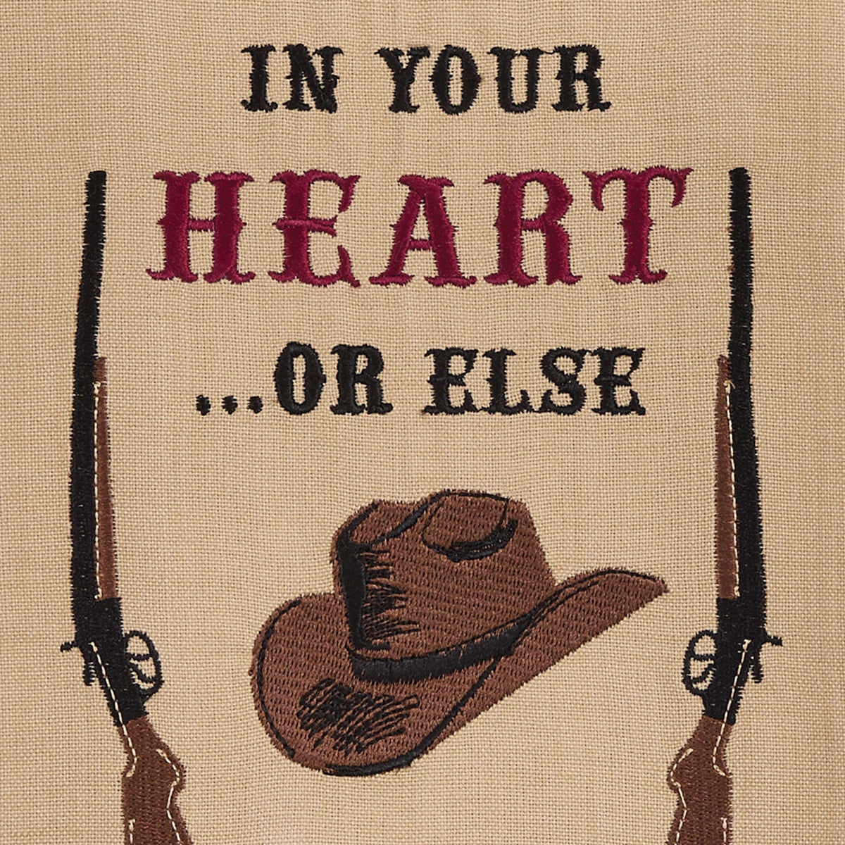 Park Designs Love In Your Heart Embroidered Dishtowel - Set of 6