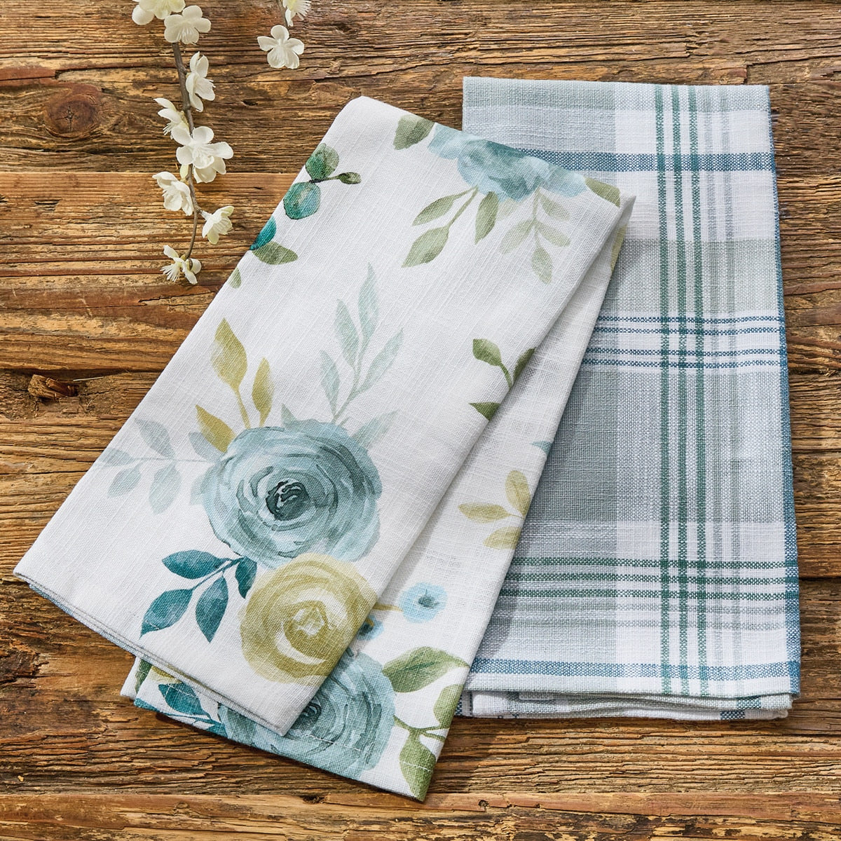 Park Designs Lyra Plaid Dishtowel - Set of 6