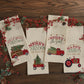 Park Designs Merry And Bright Truck Embroidered Dishtowel - Set of 2
