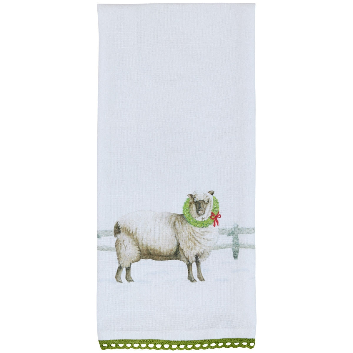 Park Designs Merry Christmas Ewe Dishtowel - Set of 6