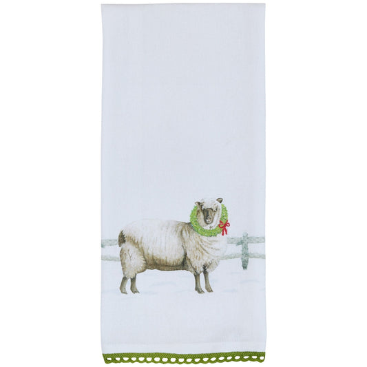 Park Designs Merry Christmas Ewe Dishtowel - Set of 6