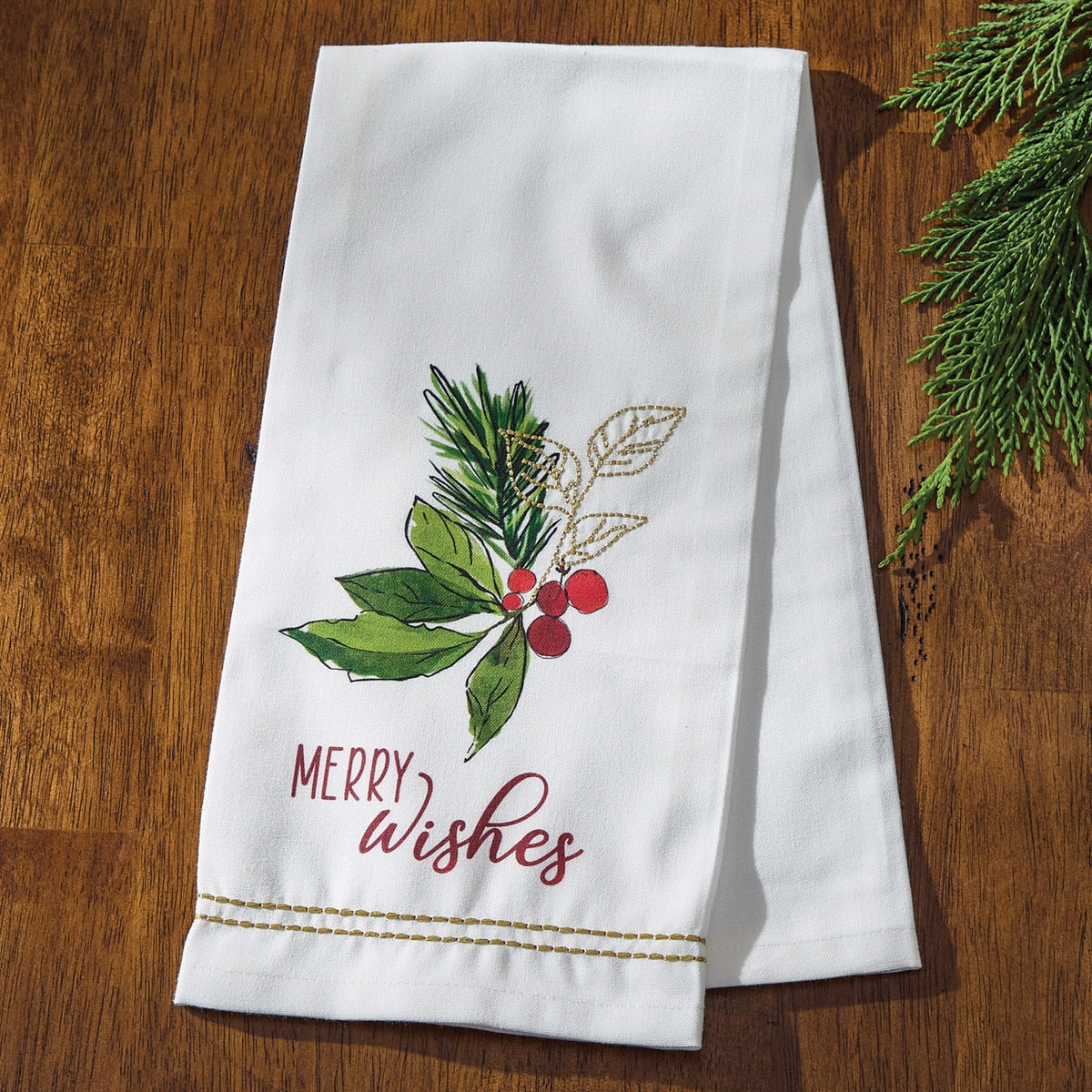 Park Designs Merry Wishes Dishtowel - Set of 6