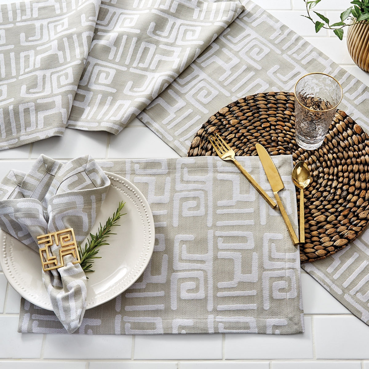 Park Designs Mica Jacquard Napkin - Set of 12