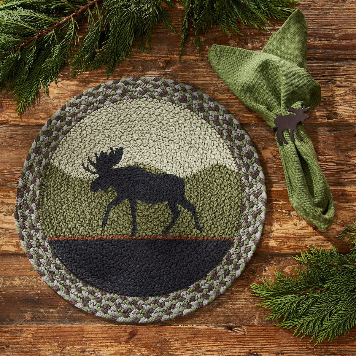 Park Designs Moose Braided Placemat - Set of 12