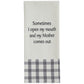 Park Designs Mother Comes Out Embroidered Dishtowel - Set of 2