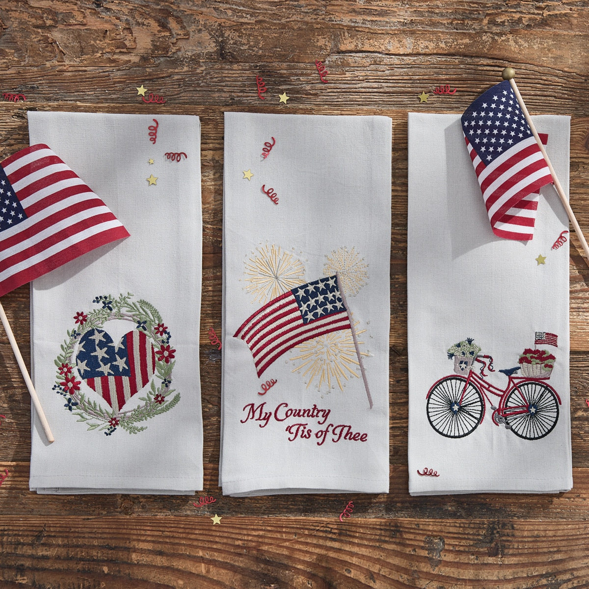 Park Designs My Country Tis Of Thee Dishtowel - Set of 6