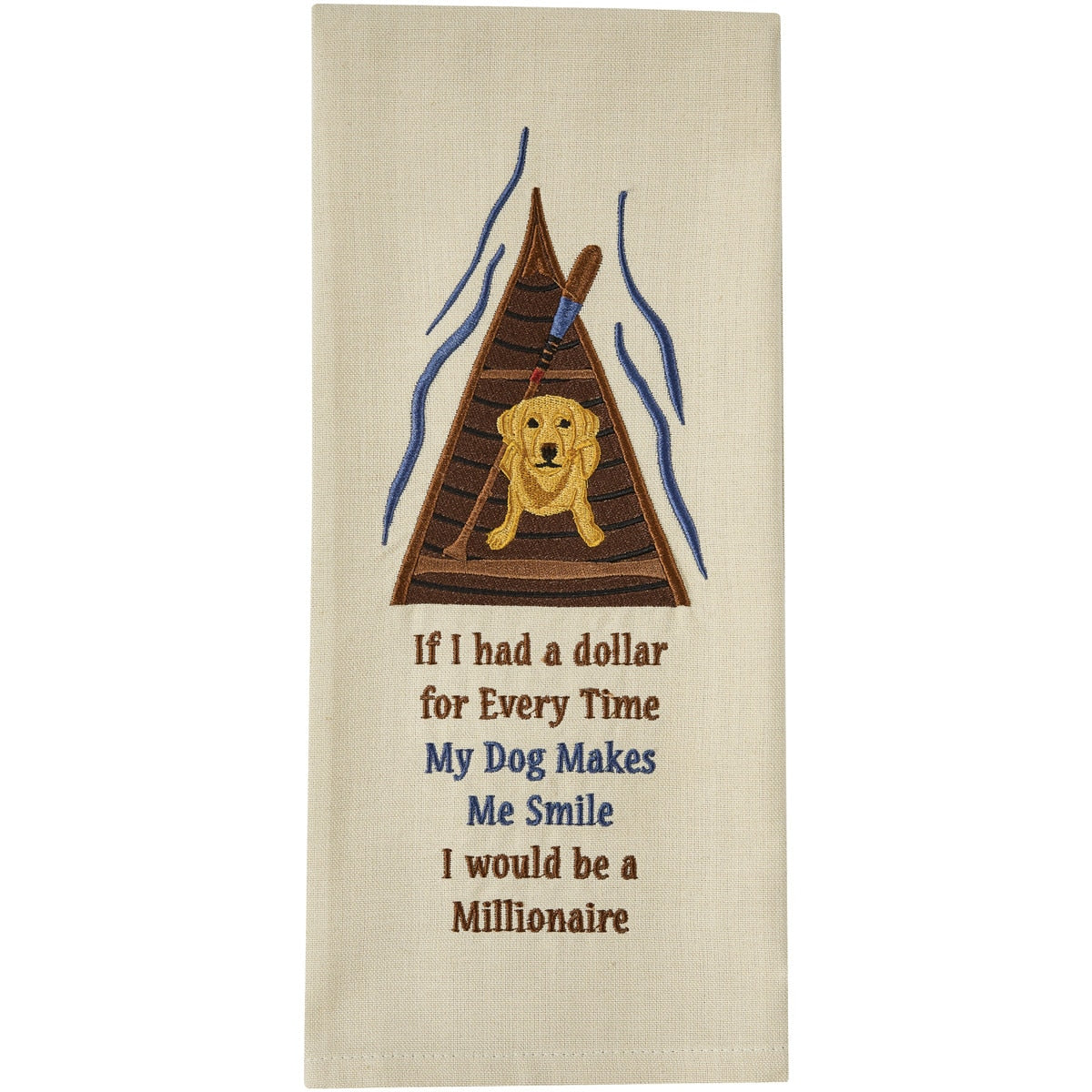 Park Designs My Dog Makes Me Smile Dishtowel - Set of 6
