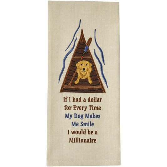 Park Designs My Dog Makes Me Smile Dishtowel - Set of 6