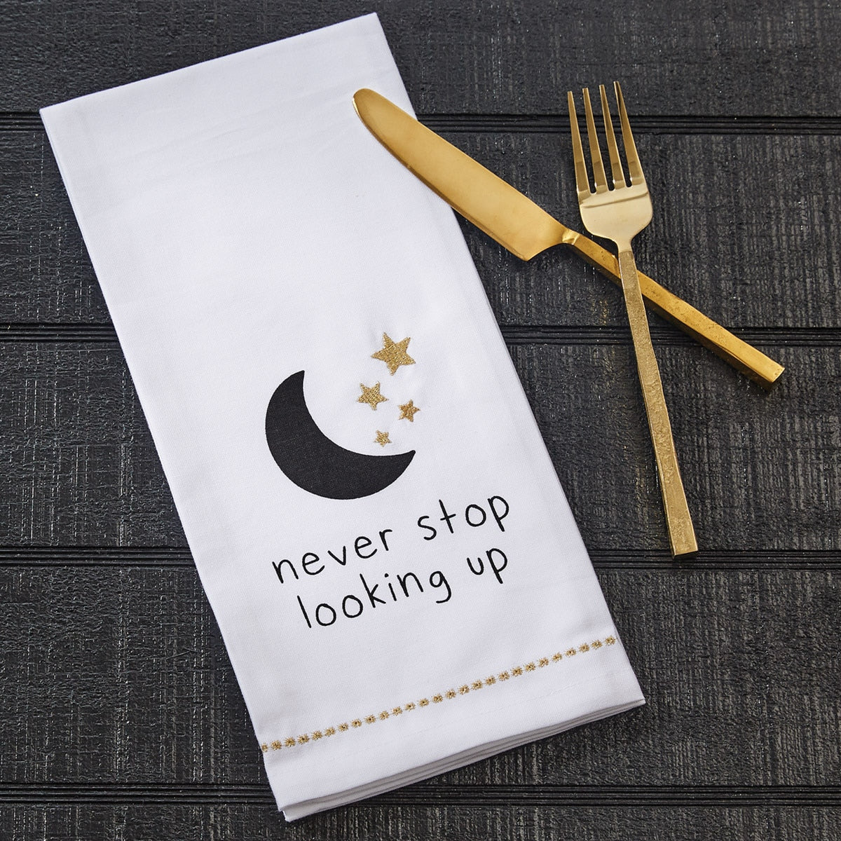 Park Designs Never Stop Looking Up Dishtowel - Set of 2
