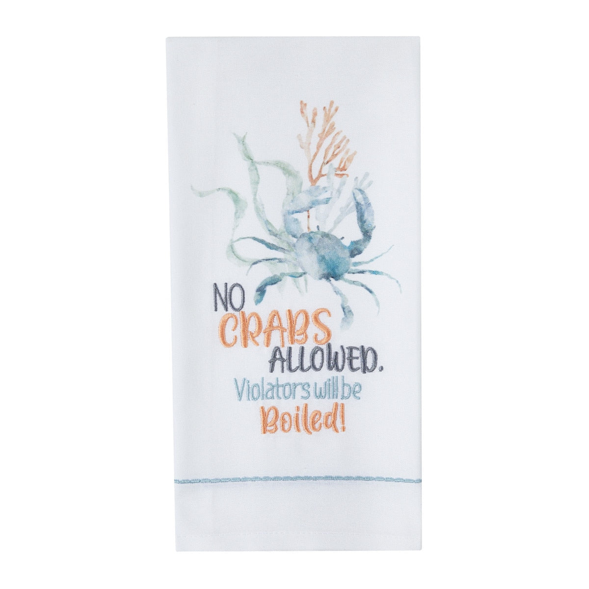 Park Designs No Crabs Allowed Dishtowel - Set of 6