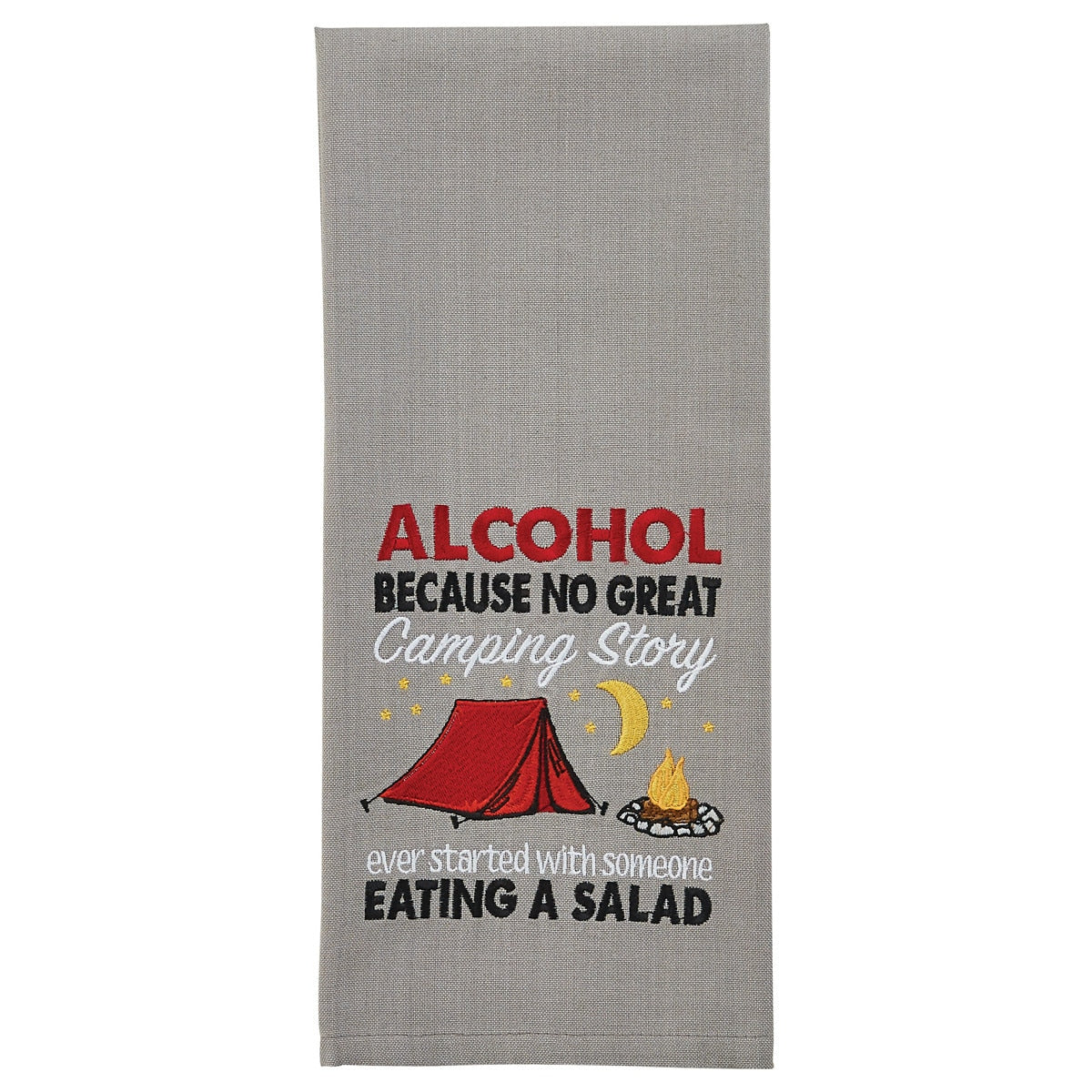 Park Designs No Great Camping Story Embroidered Dishtowel - Set of 2