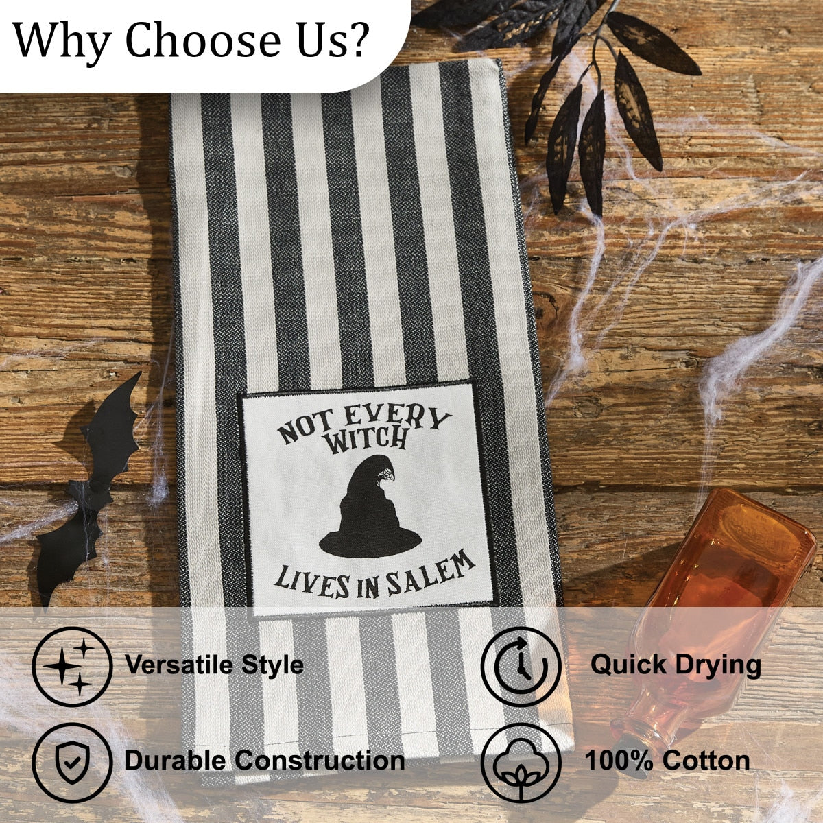 Park Designs Not Every Witch Dishtowel - Set of 6
