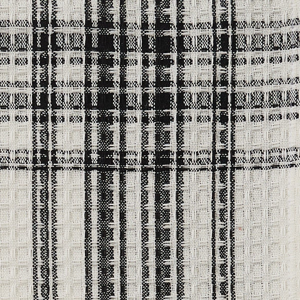 Park Designs Onyx And Ivory Waffle Dishtowel - Set of 12