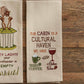 Park Designs Our Cabin Embroidered Dishtowel - Set of 6