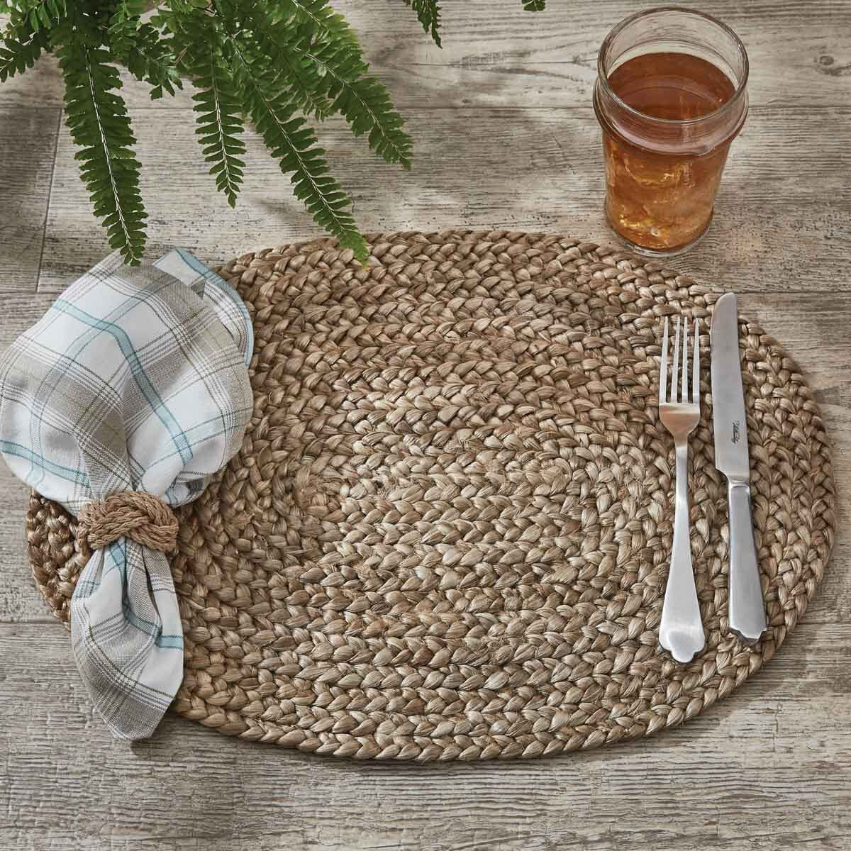 Park Designs Oval Jute Braided Placemat - Set of 6