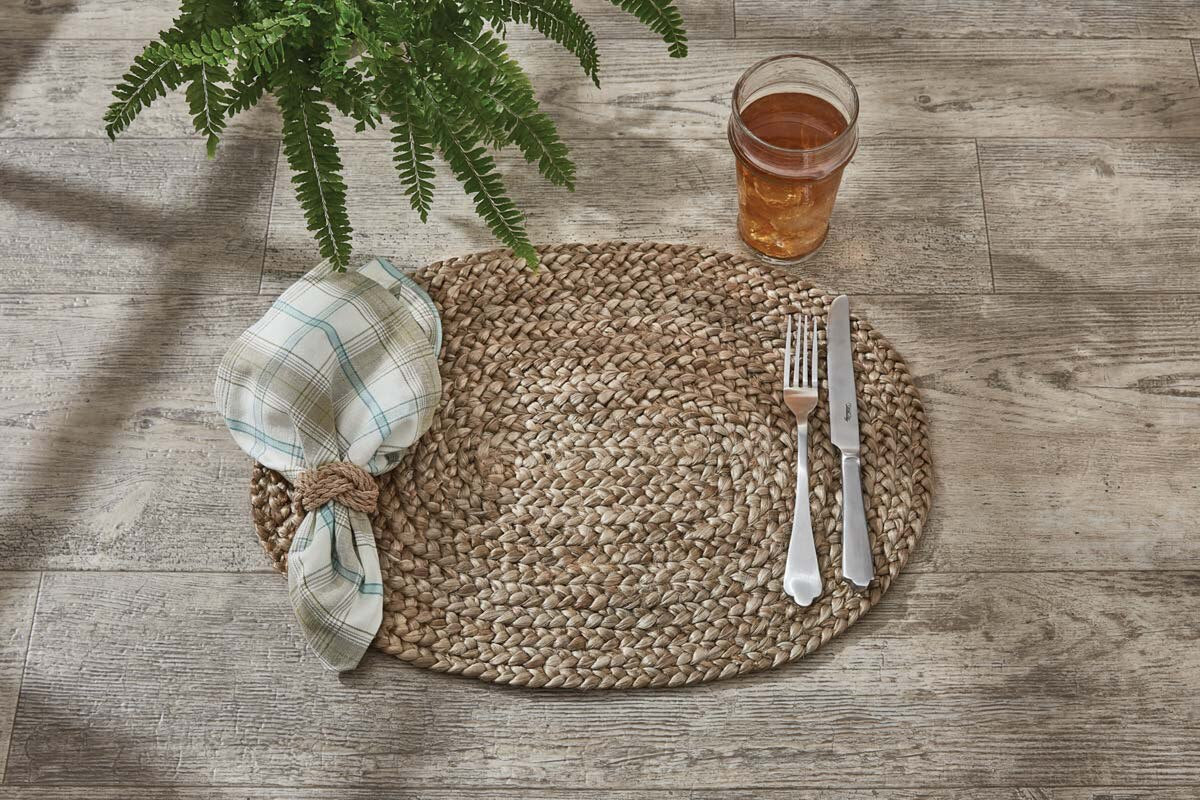 Park Designs Oval Jute Braided Placemat - Set of 6