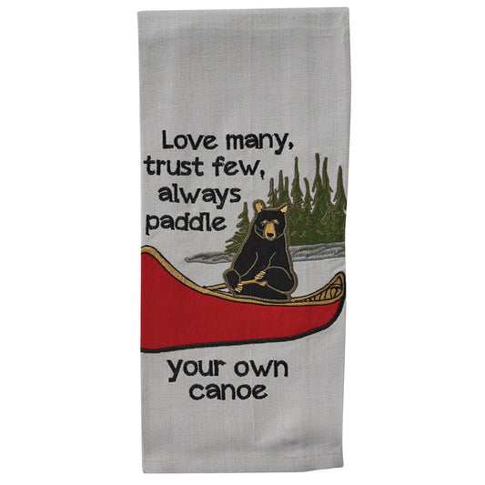 Park Designs Paddle Your Own Canoe Dishtowel - Set of 6