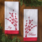 Park Designs Patricia Heaton Home Berry Elegance Joy Embroidered Dishtowel - Set of 6