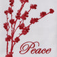 Park Designs Patricia Heaton Home Berry Elegance Peace Embrodered Dishtowel - Set of 6