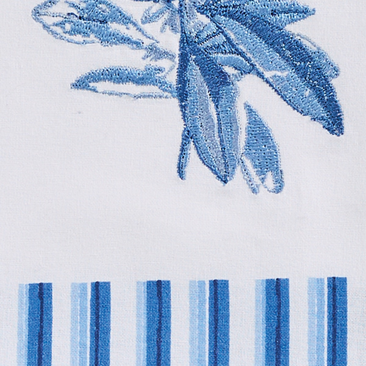 Park Designs Patricia Heaton Home Butterfly Embroidered Dishtowel Blue - Set of 6