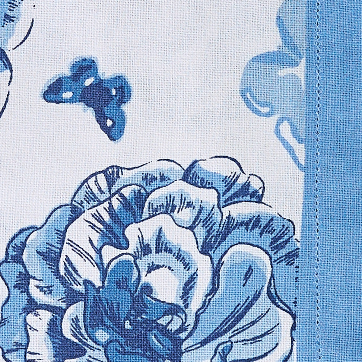 Park Designs Patricia Heaton Home Florals And Flitters Printed Blue Napkin - Set of 12