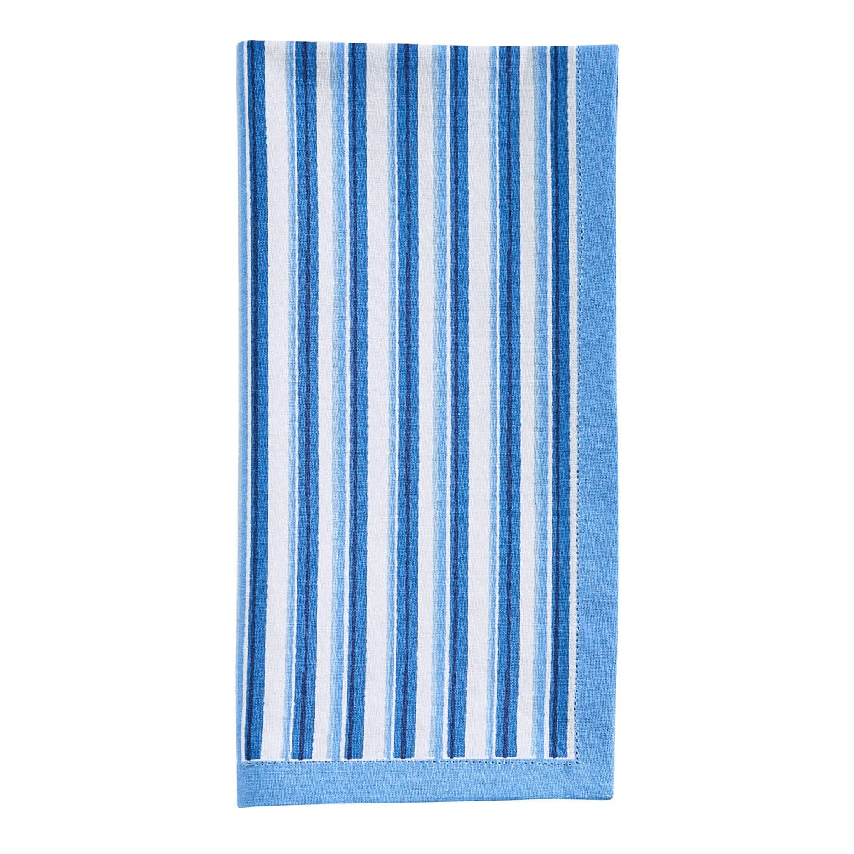 Park Designs Patricia Heaton Home Geo Printed Stripe Blue Napkin - Set of 12