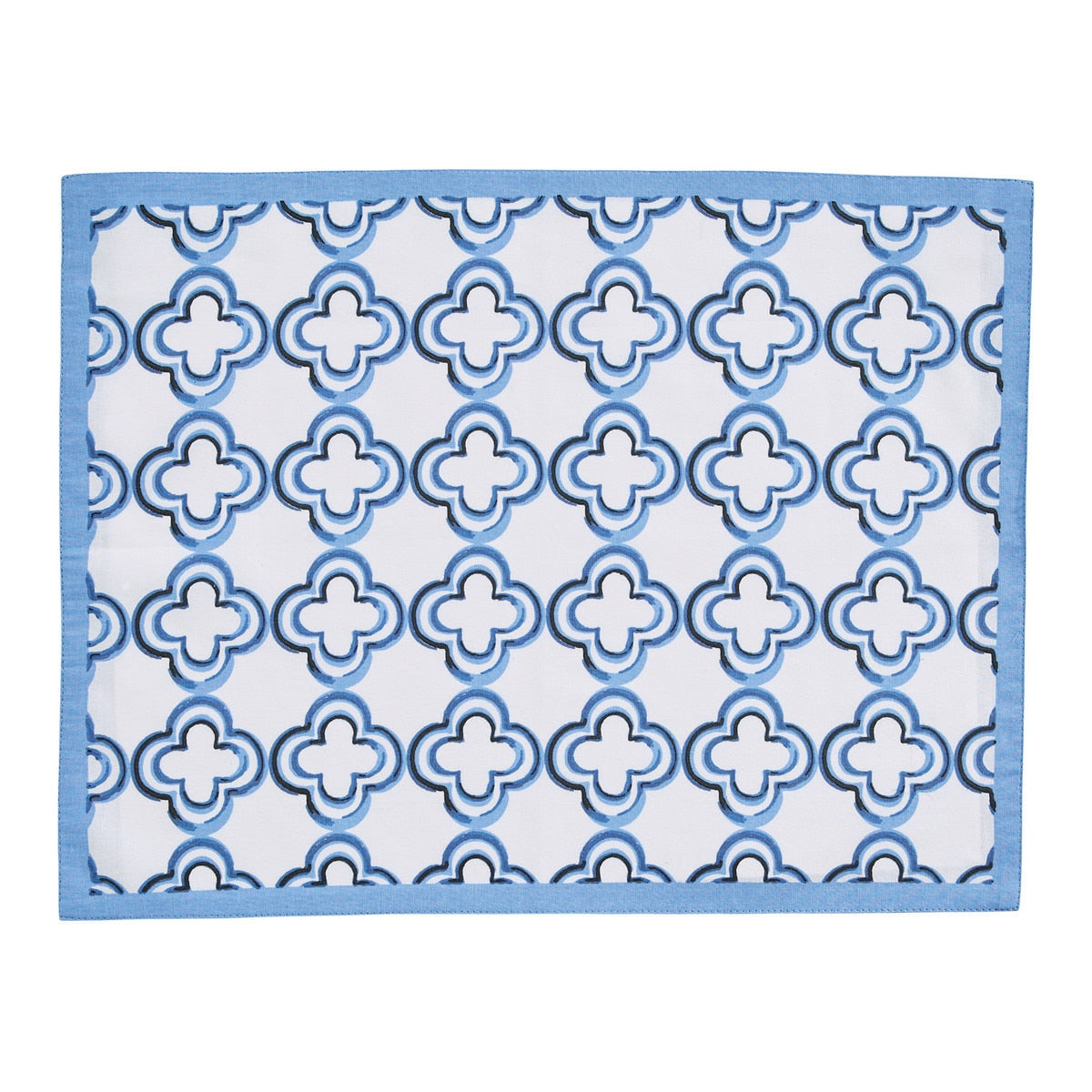 Park Designs Patricia Heaton Home Geo Reversible Placemat Blue - Set of 12