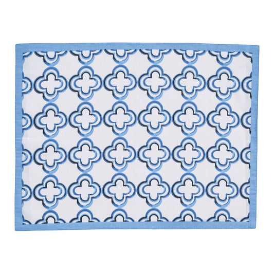 Park Designs Patricia Heaton Home Geo Reversible Placemat Blue - Set of 12
