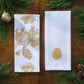 Park Designs Patricia Heaton Home Gold Embroidered Pinecone Dishtowel - Set of 6