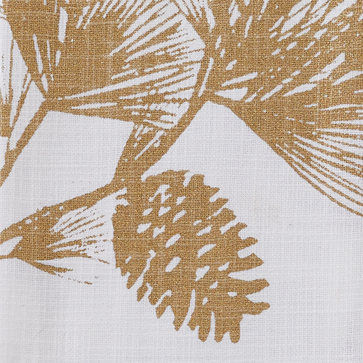 Park Designs Patricia Heaton Home Gold Bordered Pinecone Dishtowel - Set of 6
