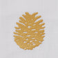 Park Designs Patricia Heaton Home Gold Embroidered Pinecone Dishtowel - Set of 6
