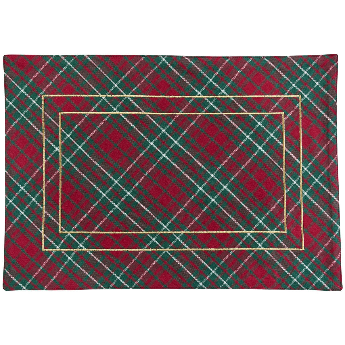 Park Designs Patricia Heaton Home Saint Nicholas Tartan Placemat - Set of 12