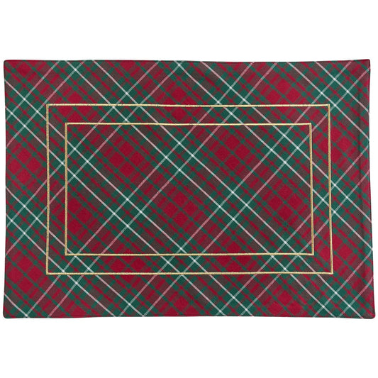 Park Designs Patricia Heaton Home Saint Nicholas Tartan Placemat - Set of 12