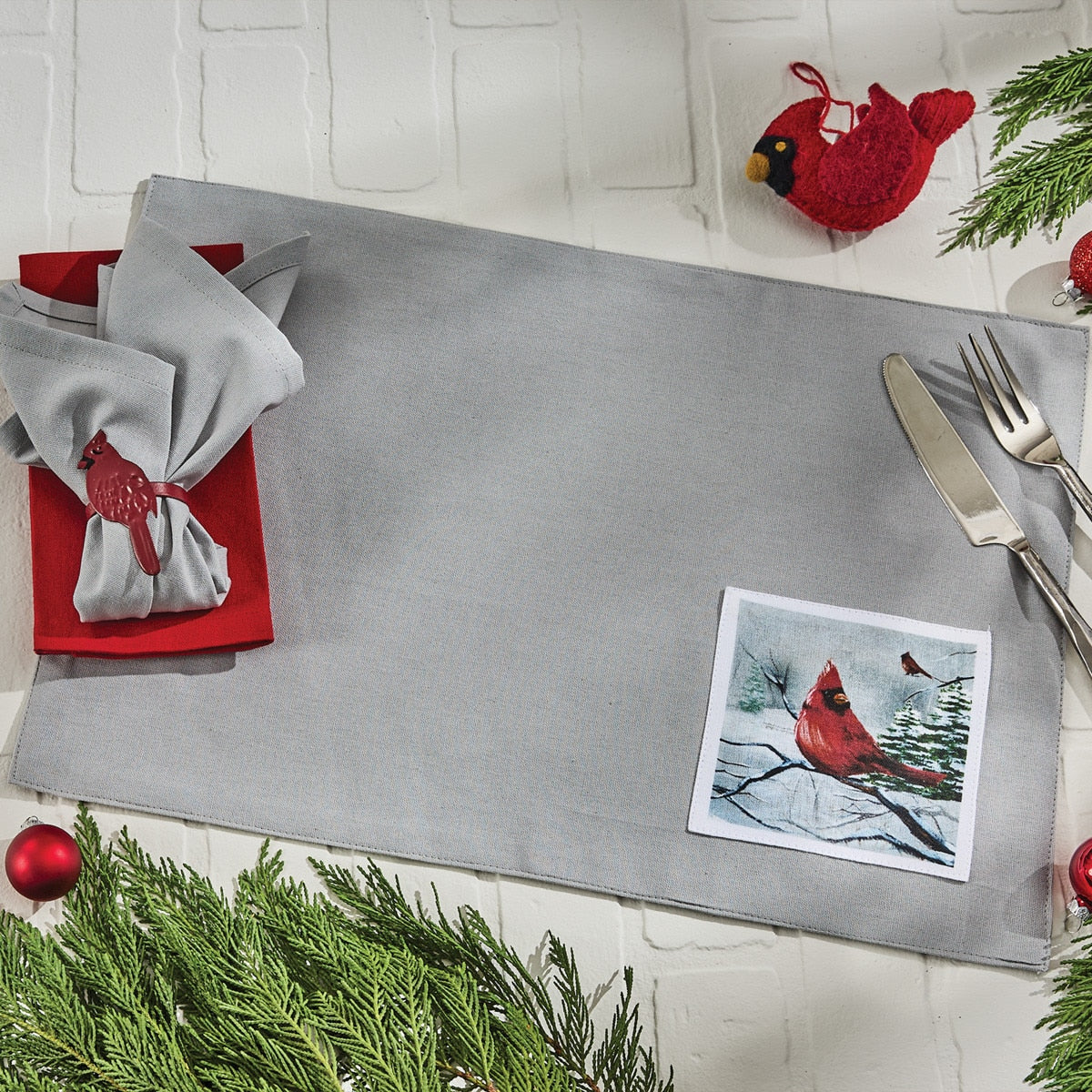 Park Designs Peaceful Cardinal Placemat - Set of 12